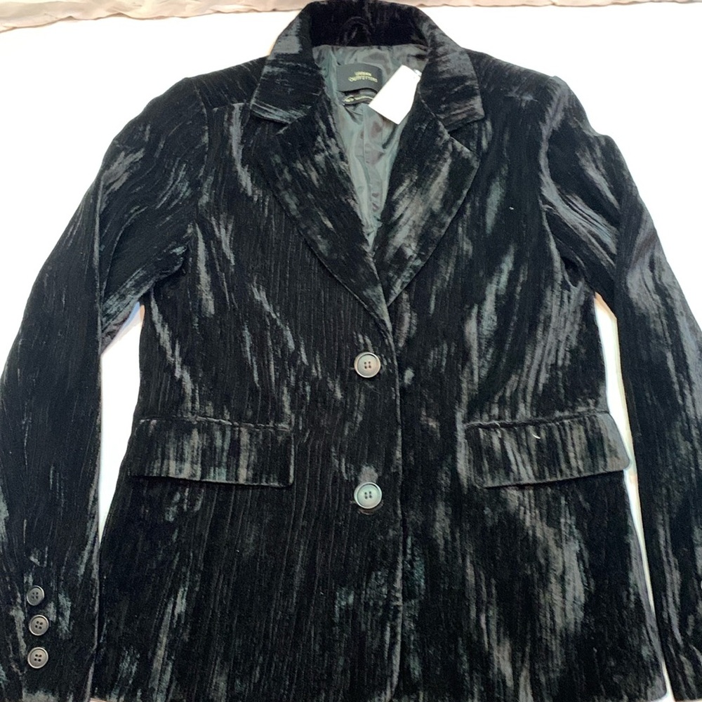 Urban Outfitters Whimsigoth Crushed Velvet Lined‎ Blazer Goth Grunge Size XS NWT
